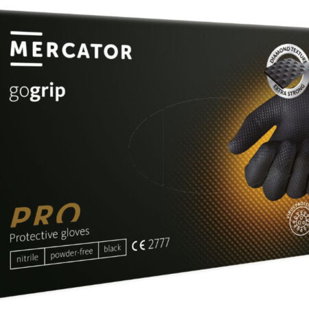 Rękawice nitrylowe Gogrip black - pudełko